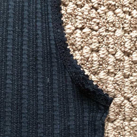 Only Hearts embroidered Blk Stretchy Cotton Tank - Picture 5 of 11